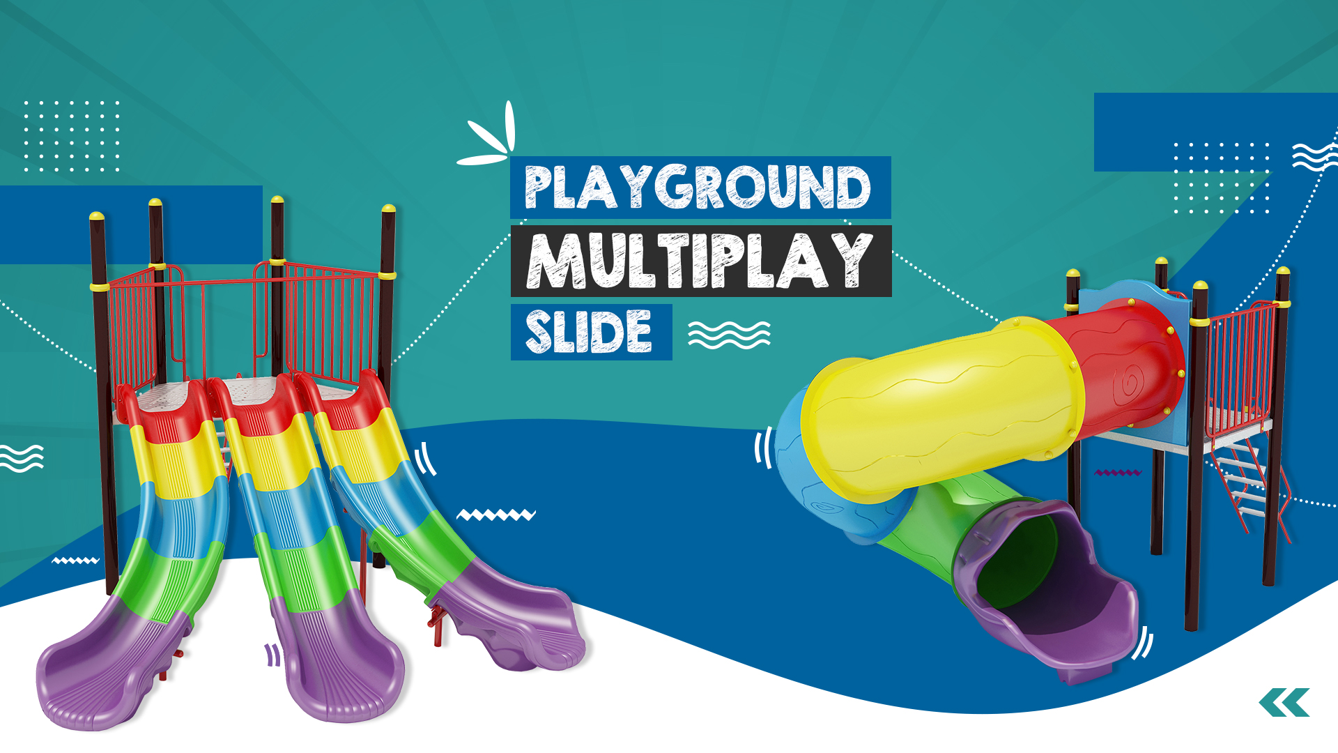 Playground Multiplay Slide